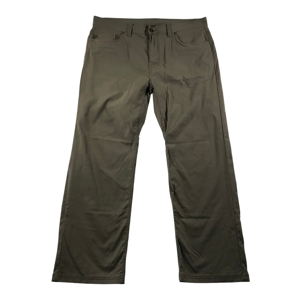 Men's Prana Brion Slim Fit Olive Green Pants
